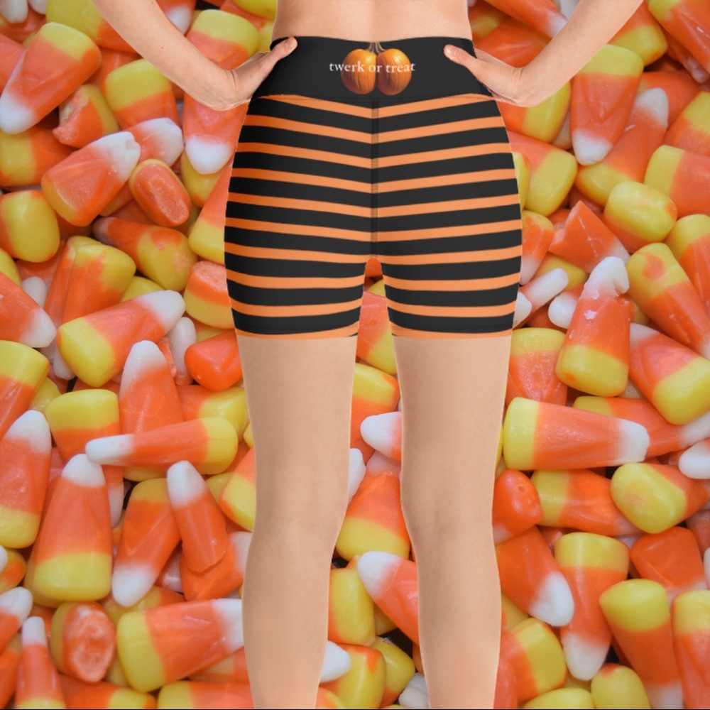 Twerk or Treat yoga shorts / booty lift shorts